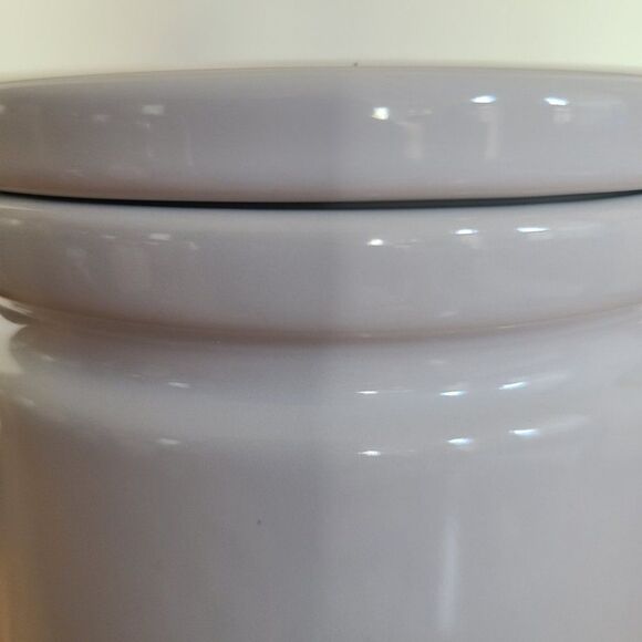 WCL White Ceramic Large Canister Crock Clean Contemporary Design High Quality - Picture 7 of 15